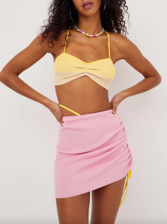 YELLOW KEISHA BRA TOP